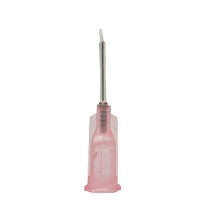 Punta dosificadora revestida de PTFE, calibre 25, rosa, 12,7 mm (1/2″)