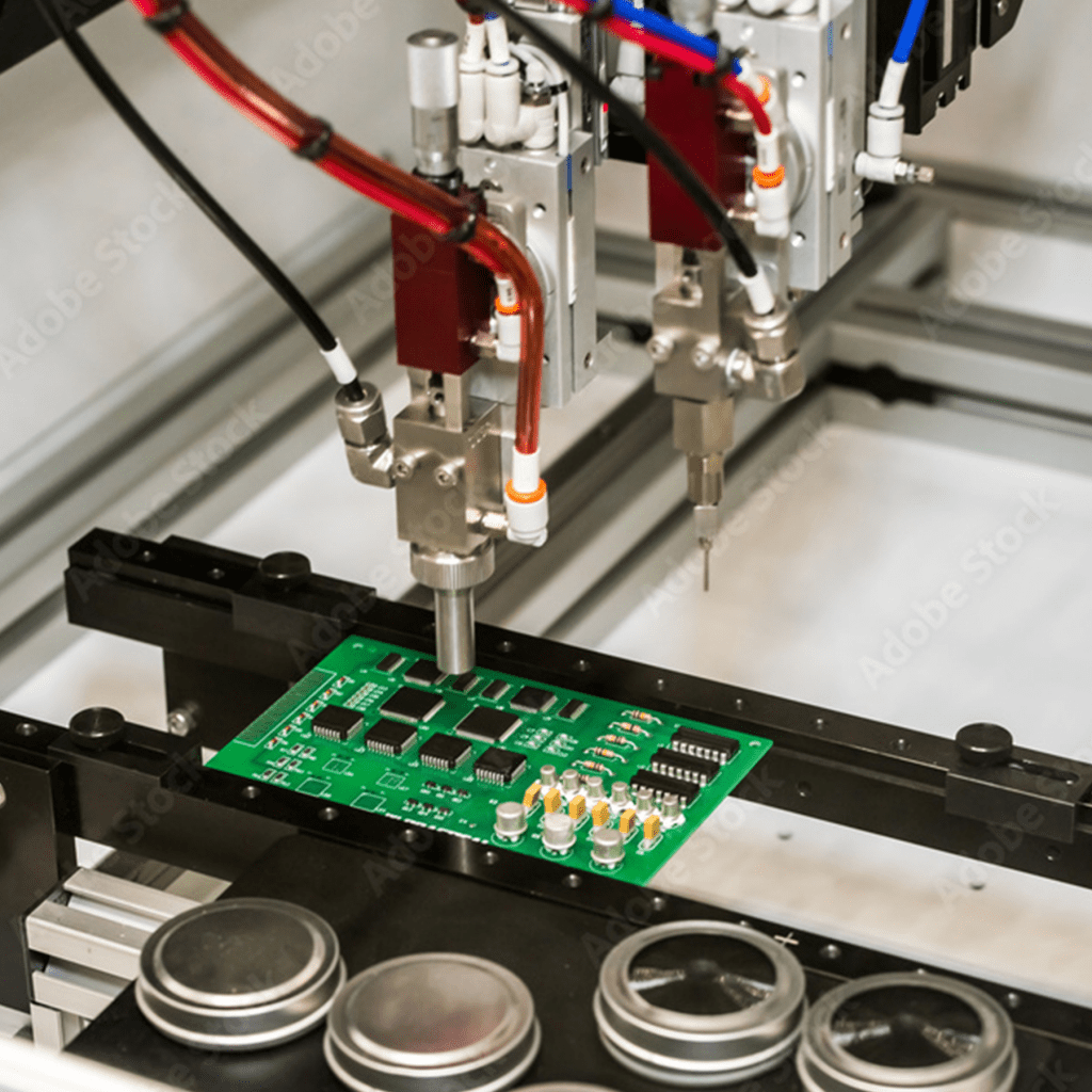 Aplicación por aspersión de conformal coating sobre una PCB para protección electrónica